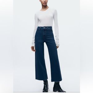 Zara Marine Straight High Rise Jeans